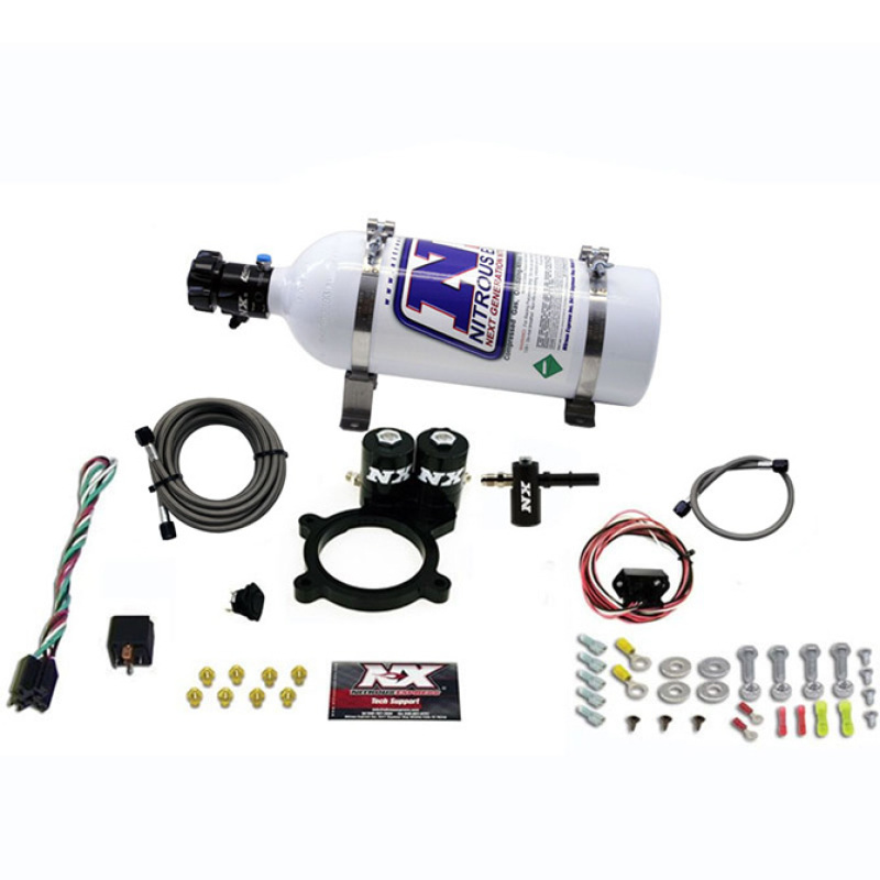Ford F-150 Nitrous Oxide Injection System Kit - Nitrous Express - 5lb Bottle, Spraybarless, Billet Plate, TPS Autolearn - `21-`27